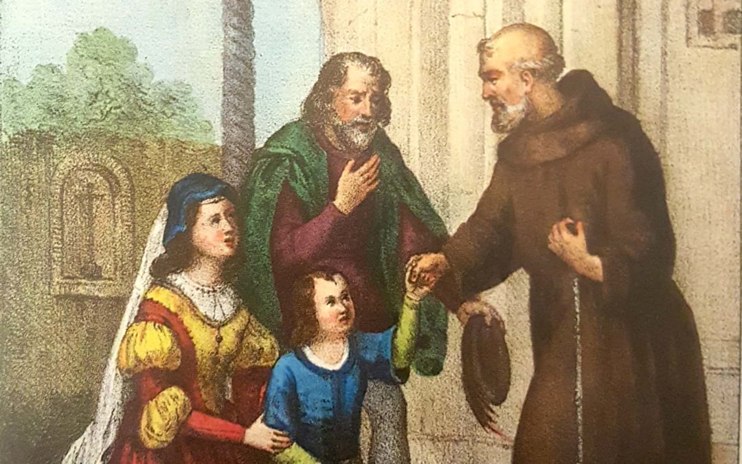 In attuazione di un voto materno, il giovinetto arriva al Convento di S. Marco Argentano per trascorrervi un anno vestendo l’abito del santo Patrono d’Assisi (Processo cosentino)