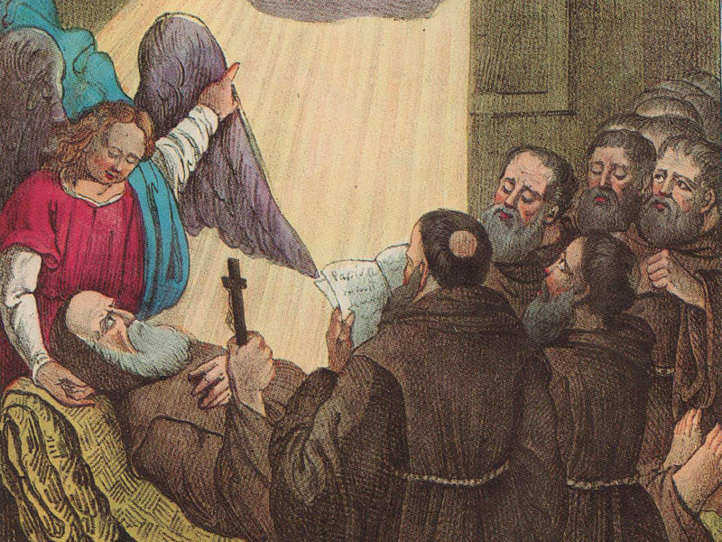 La vita di San Francesco: La morte: 2 aprile 1507